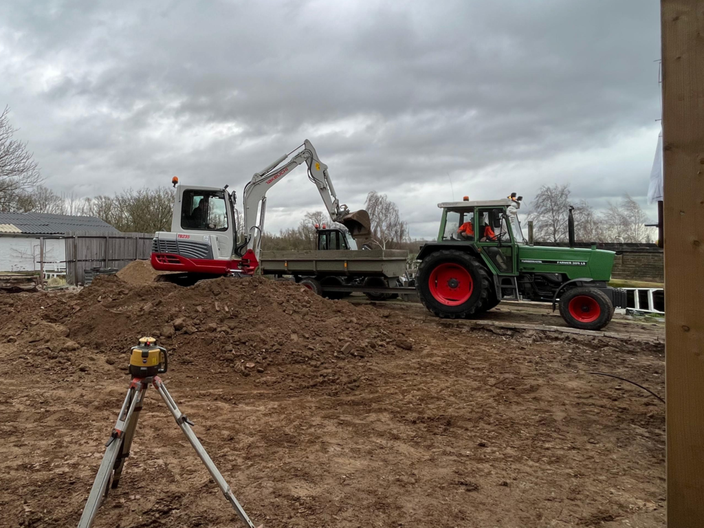 Grondwerk grond afgraven